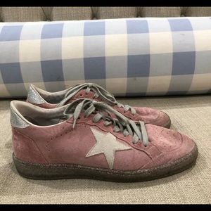 Pink Suede Authentic Golden Goose Size EU 38 (US 8) Sneakers
